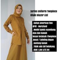 Gambar Gamis Pemda Twopiece Riyani Gamis Pemda Seragam Khaki Size Xl-Xxl dari Shell Official Store undefined 3 Tokopedia