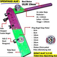 Gambar READY!! Alat tekuk besi Beton 10mm ulir Tebal Kuat Kokoh Sekarjaya77 SJU013 dari CV RETALI undefined 2 Tokopedia