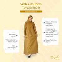 Gambar Gamis Pemda Twopiece Riyani Gamis Pemda Seragam Khaki Size Xl-Xxl dari Shell Official Store undefined 2 Tokopedia