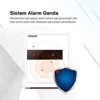 Gambar Onnais Deluxe Horizontal 30 Black - Brankas Besi Digital Finger Print Sidik Jari Touch Screen Alarm Safe Box Double Unlocking Penyimpanan Uang Penyimpanan Dokumen Brankas Anti Maling Fingerprint dari Onnais Indonesia undefined 5 Tokopedia