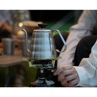 Gambar Hario V60 Outdoor Metal Drip Kettle Buono O-VKB-70-HSV 500ml - Hairline Silver dari NgopiKerja ID undefined 4 Tokopedia