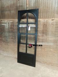 Gambar Pintu Kayu Jati Minimalis Hitam dengan Kaca Lengkung dari Multi Jaya Furniture_NEW undefined 2 Tokopedia