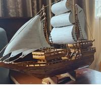 Gambar Kapal Pinisi/layar miniatur unik dari stik es krim dari Galeri Sahabat 313 undefined 2 Tokopedia
