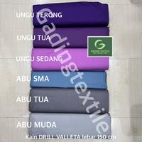 Gambar ( per setengah meter ) kain twill seragam AMERICAN DRILL TR20S VALLETA ECERAN bahan celana rok seragam sekolah kerja perawat dinas PDL PDH kargo cargo pants wearpack setelan pakaian dinas jas blazer blouse blus almamater tas totebag - biru turkis, per panjang setengah meter dari gadingtextile undefined 4 Tokopedia