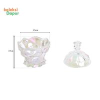 Gambar Toples Permen Markis, wadah kristal VICENZA, tempat penyimpanan kue, permen, camilan yang higienis, tidak berbau, dan aman untuk kesehatan, diamond candy jar SH10102W, multifungsi sebagai tempat saji dan hiasan, peralatan makan ada Garansi kirim RESMI dari Koleksi Dapur Sea undefined 3 Tokopedia