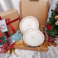 Gambar (Khusus Kota Batam) Paket Hampers Natal - Hamper Natal Set Piring Keramik Mangkuk - Rusa, 2 Piring dari aqulbrs official undefined 5 Tokopedia