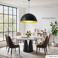 Gambar Lampu hias model L-669 gantung BK + gold E27 dekor vintage dari DEKORASI LIGHTING undefined 2 Tokopedia