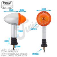 Gambar Lampu Sen Sein Halsey Motor Triumph BSA W175 W250 SR400 Klasik E MARK dari Babaq Store undefined 3 Tokopedia