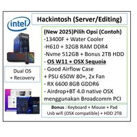 Gambar PC Hackintosh Core i5 10400 32GB Nvme 512GB RX 6600 8GB W11 Monterey - G12 i7 H1 dari Cygnus Team undefined 1 Tokopedia