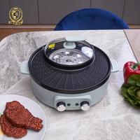 Gambar Memoo 4in1 Hotpot Steam Grill Fryer Mengukus Merebus Menggoreng - Hijau dari KingSultan07_NEW undefined 4 Tokopedia
