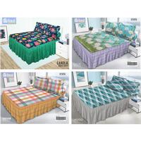 Gambar ( FREE ONGKIR ) IJNC Sprei rumbai 180x200 hawaii sprei love pengantin/ rumbay / renda cocok buat kado pernikahan / perlengkapan rumah tangga /bed skirt - LENORA dari DIO STOR3 undefined 2 Tokopedia