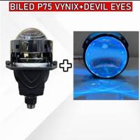 Gambar Paket LENGKAP Projector BILED P75 Proji Vinyx P75 3 inch Lampu LED Motor Mobil Projie 3 inci 68W/78W - devil ice blue dari SKYL3D PADEMANGAN undefined 3 Tokopedia