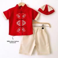 Gambar YOVA CHEONGSAM FREE TOPI DRAGON babeebabyshop baju celana topi imlek pesta konyen sangjit sincia bayi anak laki cowok mewah REI fortune MING KEI - MING CHEON, 0-6 BULAN dari YOVA BOUTIQUE undefined 1 Tokopedia
