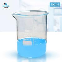 Gambar Gelas Takar Ukur Lab Kimia Multifungsi Tahan Panas Skala Tebal 100ml 250ml 500ml 1000ml - 100ml dari Tosco Official undefined 1 Tokopedia