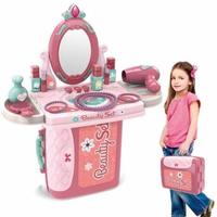 Gambar MAINAN ANAK PEREMPUAN DANDAN BEAUTY PLAYSET 31N1 SALON KOPER MEJA RIAS - 3in1 beauty dari dewidarma345 undefined 3 Tokopedia