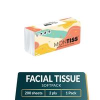 Gambar tissue wajah montiss 200 sheets/ facial tissue montiss 2 ply 200 sheets dari MercyofmyGod undefined 1 Tokopedia