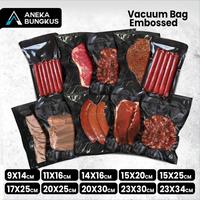 Gambar [PACK] Plastik Vacuun Vacum Vakum Makanan Polos Embossed Embos Delkochoice Termurah - Embossed Black, 9 cm x 14 cm dari Aneka Bungkus undefined 1 Tokopedia