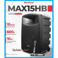 Gambar Paket Speaker Portable BareTone MAX15HB LIVE MUSIK & KARAOKE Original dari TOP SELLER OLINE SHOP undefined 1 Tokopedia