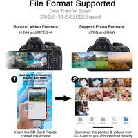 Gambar New Actual Sd Card Reader For Iphone/Ipad,Lightning To Sd/Tf Card Camera Reader Adapter Converter For Iphone 13/12/11/X/Xs/Xr/8/7 Ipad Support Ios 9/15 Later Plug And Play 2 In 1 Original - Abu-abu dari Umama Mart undefined 2 Tokopedia