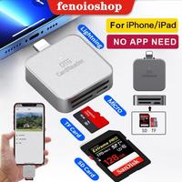 Gambar New Actual Sd Card Reader For Iphone/Ipad,Lightning To Sd/Tf Card Camera Reader Adapter Converter For Iphone 13/12/11/X/Xs/Xr/8/7 Ipad Support Ios 9/15 Later Plug And Play 2 In 1 Original - Abu-abu dari Umama Mart undefined 1 Tokopedia