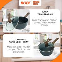 Gambar Saucepan Cookware Marble Ceramic / Panci Saus Anti Lengket - 18cm dari BOBI SHOP undefined 5 Tokopedia