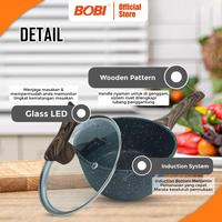 Gambar Saucepan Cookware Marble Ceramic / Panci Saus Anti Lengket - 18cm dari BOBI SHOP undefined 2 Tokopedia
