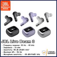 Gambar JBL Live Beam 3 True Wireless Noise Cancelling Closed-Stick Earbuds w/ IP55 Beam3 - Black dari ORIGINAL IT SHOP undefined 1 Tokopedia