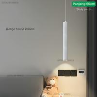 Gambar Lampu Gantung panjang Sorot Black White 20cm 40cm 60cm Spotlight - Body hitam, Size 20cm dari lighting shop indonesia undefined 5 Tokopedia