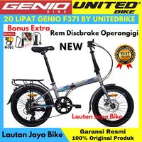 Gambar SEPEDA LIPAT 20 GENIO F371 BY UNITED - Hitam biru dari Toko Sepeda Lautan Jaya_NEW undefined 3 Tokopedia