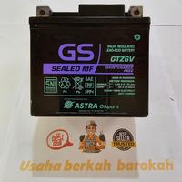 Gambar AKI GTZ6V-Original GS astra. Beat, vario 125/50. esp,pop, esp, mio m3, sss,PCX 125,Vario 125/150,CRF,Scoopy ISS,Sonic, new FU dll dari MOTOPARTS JATINANGOR undefined 1 Tokopedia
