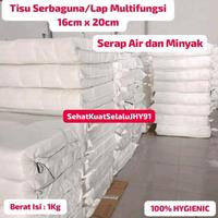 Gambar Tisu Lap SerbaGuna 20 x 20 Cm isi 1000 gram Lap Tisu MultiFungsi Termurah dari Sehatkuatselalu undefined 4 Tokopedia