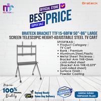 Gambar Brateck Bracket TTF15-68FW 50"-86" Large Screen Telescopic Height-Adjustable Steel TV Cart dari Multifungsi Online undefined 1 Tokopedia