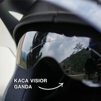 Gambar HELM HALF FACE / HELM DOUBLE VISOR / HELM MOTOR  / HELM MURAH / PROMO Kaca Motorcycle Helmet - Hitam Glossy dari Lancar Abadi Helmet undefined 3 Tokopedia