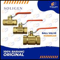 Gambar Stop Kran / Keran / Ball Valve Soligen Kuningan 1/2 / 3/4 / 1 In - 1 Inch dari Lapak_Rebel undefined 1 Tokopedia