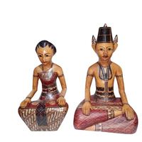 Gambar Patung loro blonyo motif batik: Simbol ke harmonisan - 22cm dari Kelapa Budaya undefined 5 Tokopedia