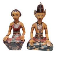 Gambar Patung loro blonyo motif batik: Simbol ke harmonisan - 22cm dari Kelapa Budaya undefined 4 Tokopedia