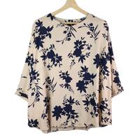 Gambar Atasan Blus Wanita Motif Bunga Big Size LD 110-130 cm Oversize Terbaru Kekinian New Fashion Trend 4475# Rayon Bangkok Premium Nyaman untuk Casual Kerja - BLack, XXL dari Yohisi_NEW undefined 3 Tokopedia
