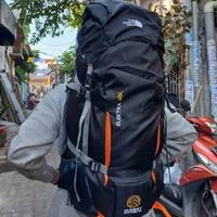 Gambar TAS RANSEL GUNUNG # TAS HIKING # TAS CARRIER OUTDOOR TNF 45 LITER - tnf 45L maron dari Kolorm undefined 3 Tokopedia