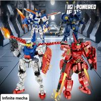 Gambar Mainan Anak Bricks Infinite Mech Block Robot Perakitan Mecha 3D Balok Susun - FC1513 dari jktoysandkids undefined 3 Tokopedia