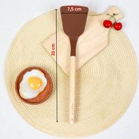 Gambar Preston Spatula Silikon Gagang Kayu Anti Leleh dan Kokoh FOOD GRADE Premium Garansi 1 tahun - DV - Slotted / Sutil Luba dari Dapur DV_NEW undefined 4 Tokopedia