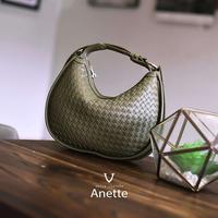 Gambar Tas Selempang Tas Pundak Anyaman Kulit Asli Voila Anette - Black dari Voila Leather undefined 4 Tokopedia