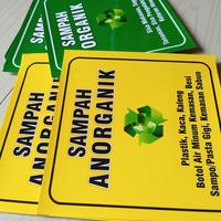 Gambar stiker sampah organik dan non organik - OrganikVynil dari T0kokita undefined 3 Tokopedia