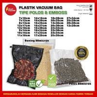 Gambar Plastik Vacum Vakum Sealer Delkochoice Vacuum Bag POLOS EMBOSS Satuan - EMBOSS BENING, 15 X 25 dari kilat packing undefined 1 Tokopedia