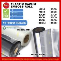 Gambar PLASTIK VACUM EMBOS VACUUM SEALER ROLL EMBOSSED VAKUM MAKANAN - Hitam, 12CM X 500CM dari kilat packing undefined 1 Tokopedia