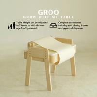 Gambar GROO Grow With Me Kids Table dari Budsie undefined 1 Tokopedia