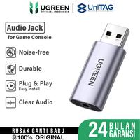 Gambar UGREEN Adapter USB to Audio 3.5mm TRRS for Laptop PS4 PS5 Nintendo Switch External Stereo Sound Card Mic - Gray dari Ugreen Indonesia by UniTAG undefined 1 Tokopedia