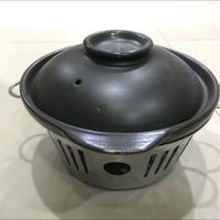 Gambar Sapo Claypot hitam super tebal 5".Rak pemanas bawah dijual terpisah - Tatakan sapo 8" dari Toko GM Horeca undefined 3 Tokopedia