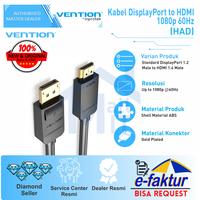 Gambar Vention Kabel DisplayPort DP to HDMI 1080p 60Hz Converter Cable HAD dari Mall IT Medan undefined 1 Tokopedia