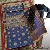 Gambar Songket Palembang ATBM Motif Cantik Manis Gold Bermacam Motif & Warna - Coklat, Kain Saja dari Songket Cek Ipah undefined 5 Tokopedia