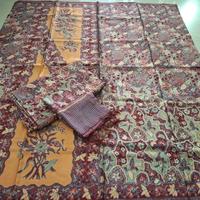 Gambar kain batik sarimbit keluarga bahan sutra asli trusmi cirebon dari Batik Elliza undefined 2 Tokopedia